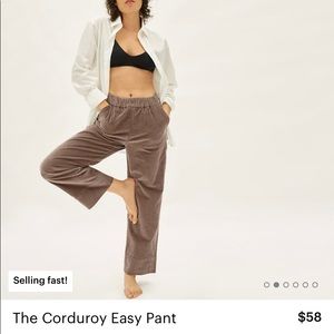 Corduroy easy pant from Everlane BRAND NEW